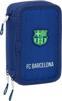 Safta Triple Filled Pencil Case 37 pcs. F.C. Barcelona Navy Blue