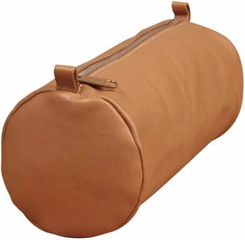 Clairefontaine Age Bag Schlampermäppchen rund Leder braun (77032C)