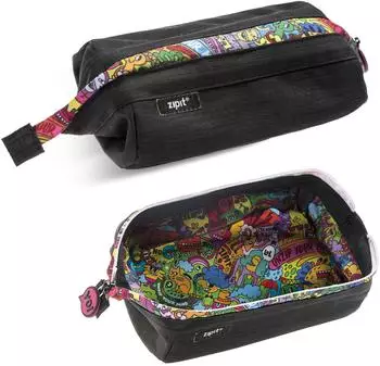 Zipit Lenny Pencil Case black/doodles