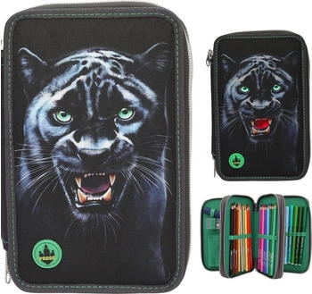 Depesche 3-fach Federtasche Adventure World LED Panther (0013709)