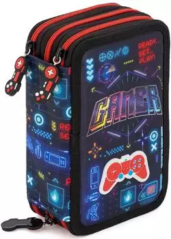 Julian Ross 3-fach Federtasche Gamer Pro Player 24