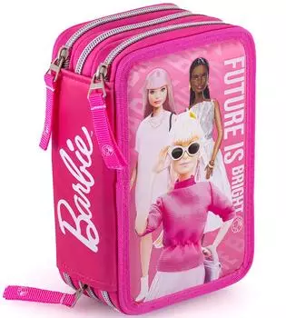 Clondo 3-Fach Federtasche Barbie 24