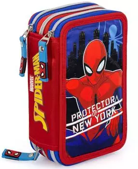 Clondo 3-Fach Federtasche Spiderman Protector 25