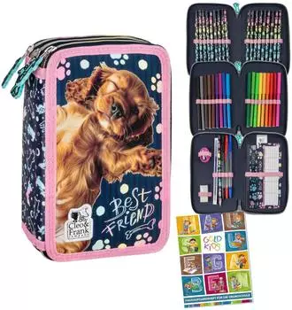 Goldkids 3-Fach Federtasche Hund
