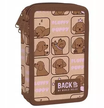Goldkids 3-Fach Federtasche Hund 4