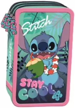 Goldkids 3-Fach Federtasche Stitch Stay Cool