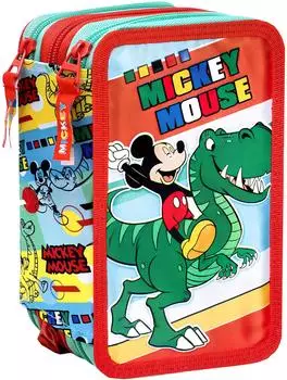 Clondo 3-Fach Federtasche Mickey Mouse