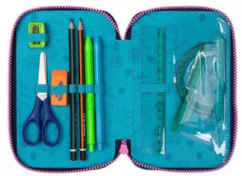 Coolpack 3-Fach Federtasche Stitch Do what makes you happy