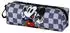 Disney Topolino Move-Astuccio Quadrato FAN 2.2 Grigio 22 x 9 cm