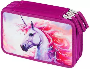 Baagl 3-Fach Federmäppchen Königliches Einhorn
