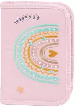 Baagl Klassisches Federmäppchen Regenbogen rosa