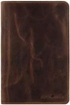 Greenburry Vintage Stiftmappe, 1 Klappe, Leder, braun (1574-25)