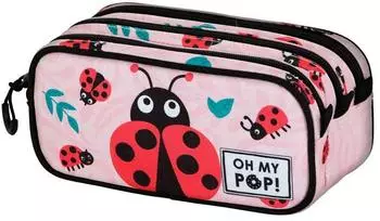 Karactermania Trick Fan 2.2 Federmäppchen Ladybug, rosa (07005)