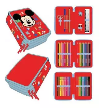 Disney Mickey Mouse Federmäppchen-Set, 44-teilig