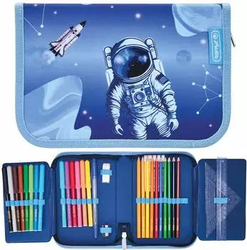 Herlitz Cosmic Explorer Schüleretui 31-teilig, Polyester (400197095)