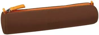 Rhodia Rhodiarama rundes Schlampermäppchen Kunstleder bronze 5x21,5cm (319045C)