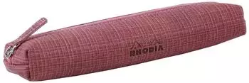 Rhodia Schlampermäppchen Kunstleder amarant 20x5x2,5cm (120041C)
