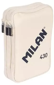 MILAN Filled triple decker pencil case MILAN 430 since 1918 White