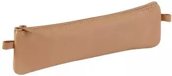 Clairefontaine Cuirise flache Federtasche, Echtleder, natur (8301C)