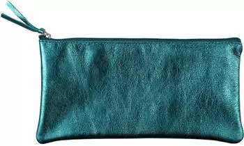 Clairefontaine CUIRIS&Eacute; Schlamperm&auml;ppchen flach, Leder, indigo (8706C)
