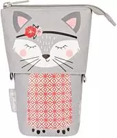 Sch&uuml;leretui Stiftek&ouml;cher Polyester 140x75mm Kitty