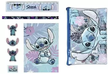 Undercover Lilo & Stitch gefülltes Federmäppchen, 7-teilig (STLI6423)