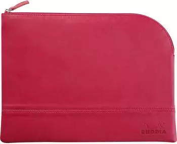 Rhodia Rhodiarama Kunstleder-Etui mit Reißverschluss, himbeere, 21x28cm (116743C)