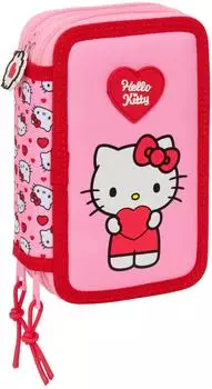 Safta Hello Kitty Dreifach-M&auml;ppchen mit 37 Zubeh&ouml;rteilen, 12,5x5,5x19,5cm (M857A)