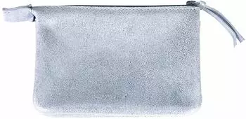 Clairefontaine Plume Ledermappe 2 F&auml;cher, hellblau, 13x9cm (400043C)