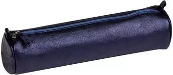 Clairefontaine Cuiris&eacute; Runde Federtasche Leder, irisierend petrol (8694C)