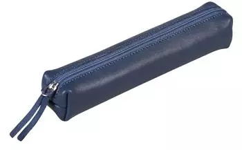 Clairefontaine Schlamperm&auml;ppchen Slim Lammleder dunkelblau 19,5x2,5x4cm (410153C)