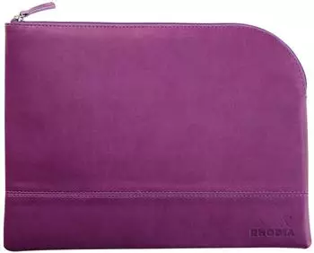 Rhodia Rhodiarama Reißverschluss-Etui Kunstleder violett, L (21x28cm) (116740C)