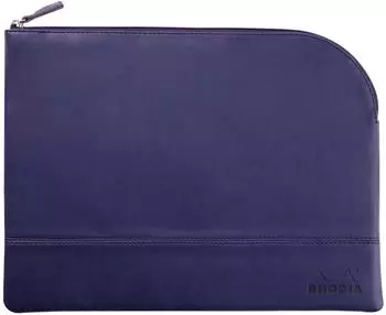 Rhodia Rhodiarama Etui Kunstleder mit Reißverschluss, 21x28cm, mitternachtsblau (116737C)