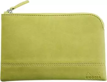 Rhodia Rhodiarama Etui Kunstleder mit Reißverschluss, 11x17cm, anisgrün (116531C)
