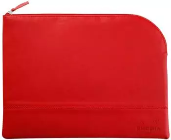 Rhodia Rhodiarama Etui aus Kunstleder mit Reißverschluss, L (21x28cm), mohnrot (116744C)