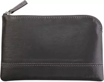 Rhodia Rhodiarama Reißverschlusstäschchen Kunstleder titan, S (11x17cm) (116520C)