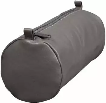 Clairefontaine Age Bag Federmäppchen, Leder, grau, 22x8cm (77035C)
