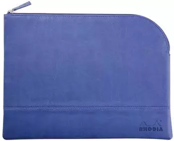 Rhodia Rhodiarama Reißverschlusstasche Kunstleder, 21x28cm, saphirblau (116738C)