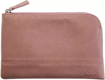 Rhodia Rhodiarama Etui Kunstleder Rei&szlig;verschluss rosenholz, 11x17cm (116529C)