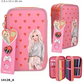 Rarewaves TOPModel Dreifach-Federm&auml;ppchen mit Silikon-Pins 2.0, pink (0414128)