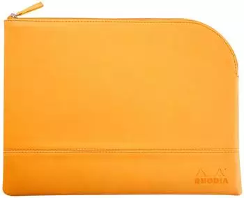 Rhodia Rhodiarama Rei&szlig;verschlusstasche Kunstleder orange, 21x28cm (116747C)