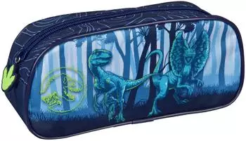 Undercover Jurassic World Dino Schlampermäppchen, dunkelblau/grün, Kinder
