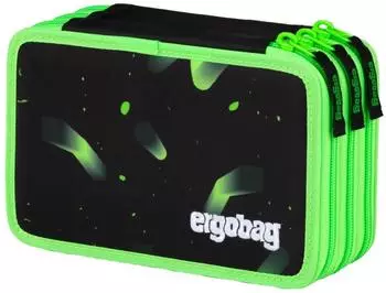 ergobag Maxi Mäppchen Übärholspur, befüllt, schwarz