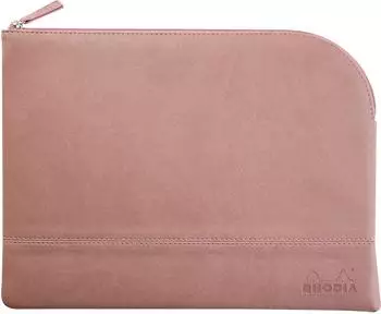 Rhodia Rhodiarama Kunstleder-Etui mit Reißverschluss, L (21x28cm), rosenholz (116729C)