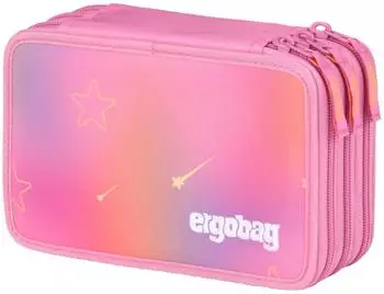 ergobag Maxi Mäppchen UnbesiegBär befüllt, pink (1,75l)