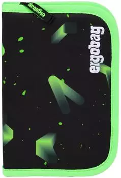 ergobag Federm&auml;ppchen &Uuml;b&auml;rholspur, schwarz, mit Buntstiften und Lineal