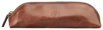 Maxwell Scott Bags Tan Leather Pencil Case