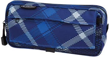 Herlitz Faulenzer mit zwei Außentaschen karo blau