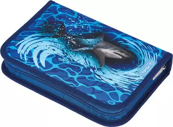 Herlitz Sch&uuml;leretui 31-tlg. Blue Shark