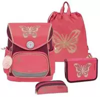 Belmil Premium Compact Plus Schulranzenset 5-teilig - Coral